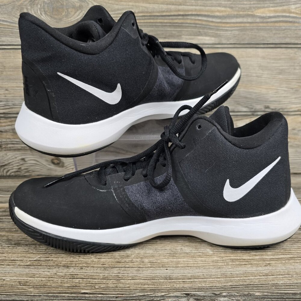 Nike Air Precision 2 AQ3521-001 Black White Basketball Shoes Men's Size 8.5 - Picture 2 of 9